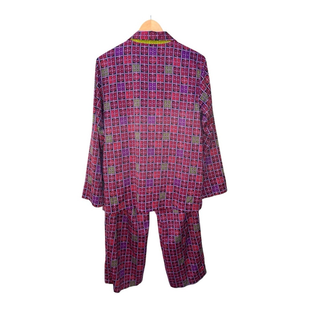 Natori Women's Infinity Printed Notch 2-piece Pajama Set Size M - Picture 3 of 11